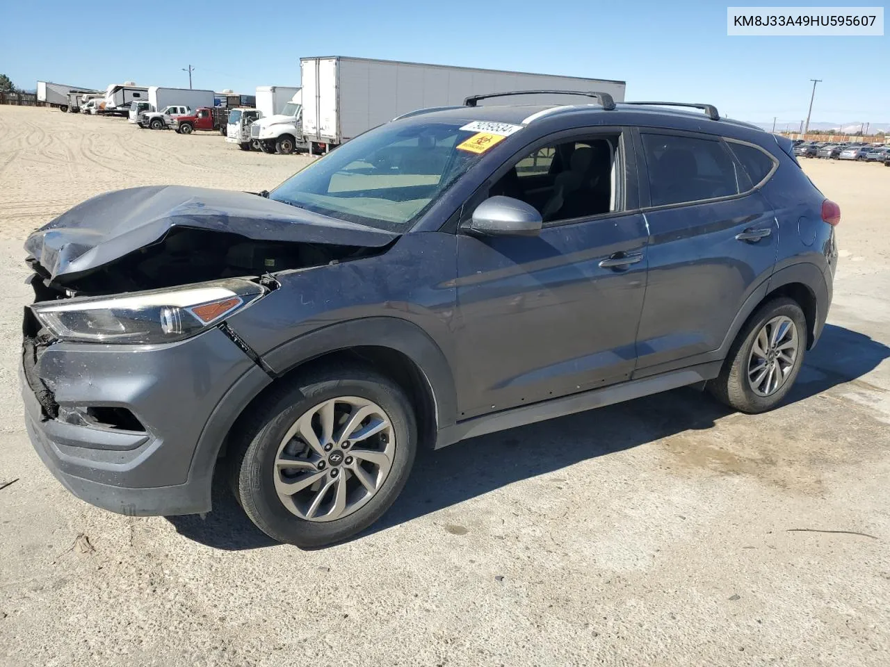 2017 Hyundai Tucson Limited VIN: KM8J33A49HU595607 Lot: 79259534