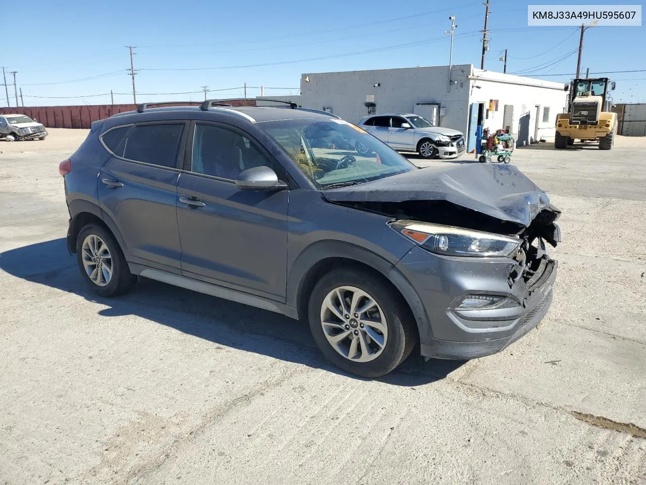 2017 Hyundai Tucson Limited VIN: KM8J33A49HU595607 Lot: 79259534