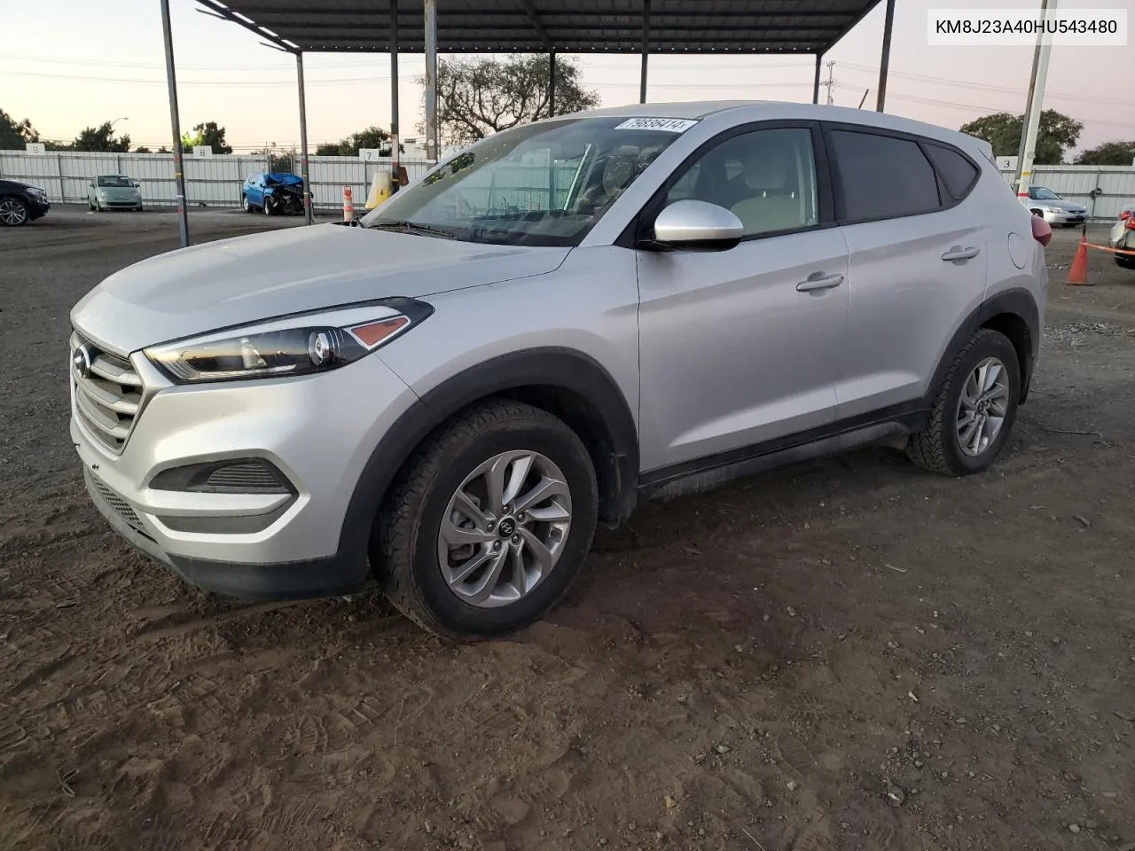 2017 Hyundai Tucson Se VIN: KM8J23A40HU543480 Lot: 79836414