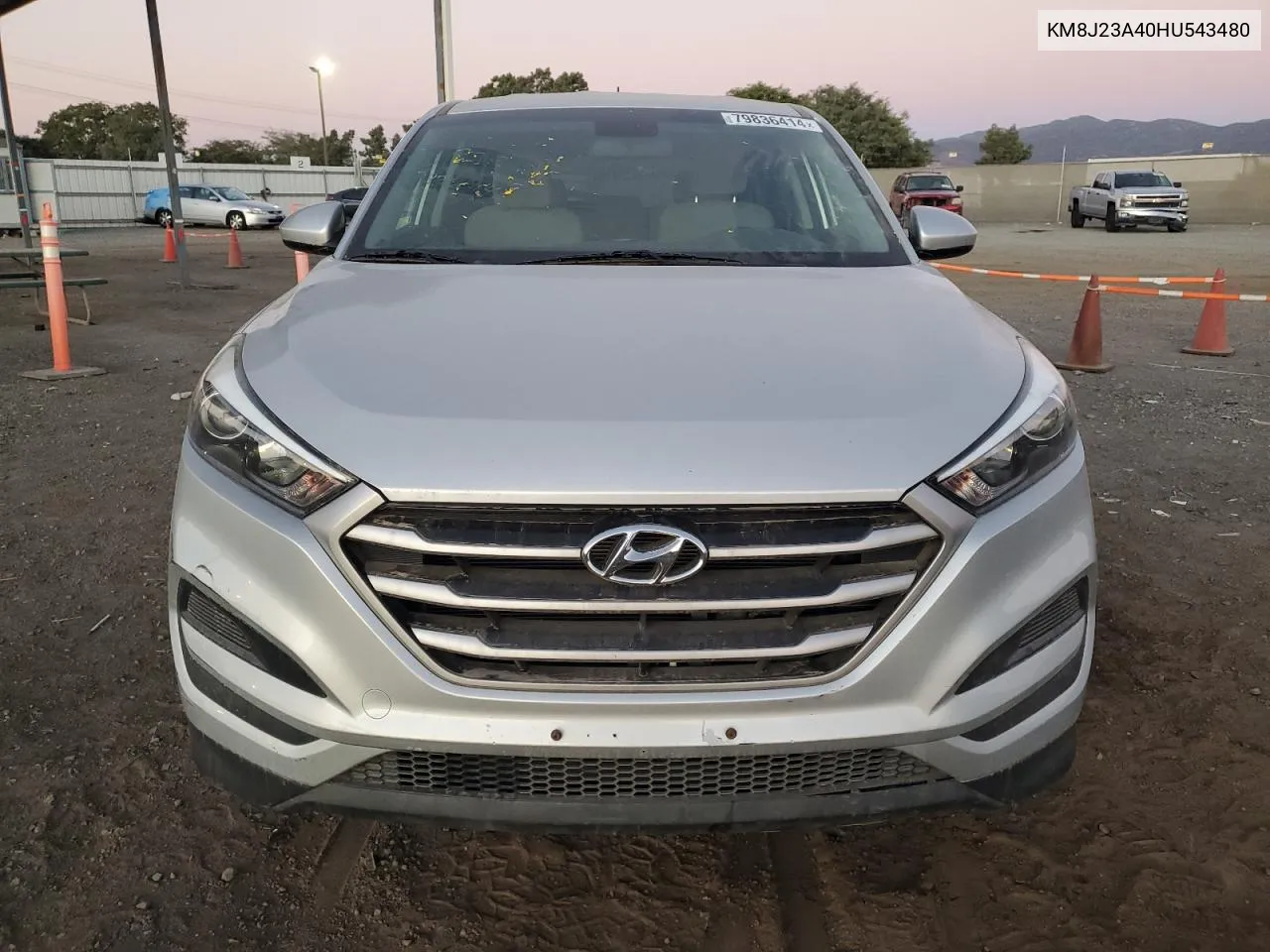 2017 Hyundai Tucson Se VIN: KM8J23A40HU543480 Lot: 79836414