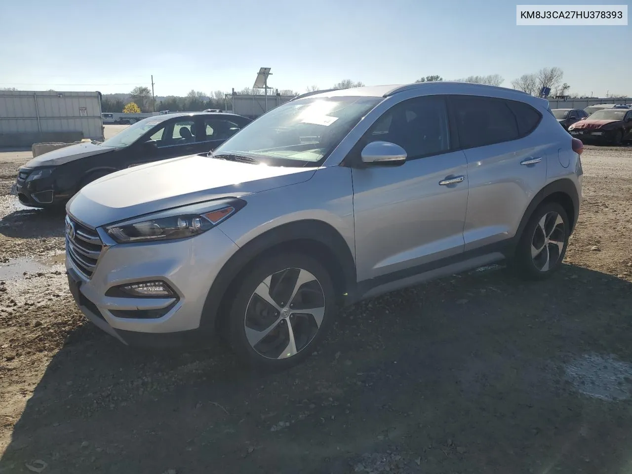 2017 Hyundai Tucson Limited VIN: KM8J3CA27HU378393 Lot: 80051444