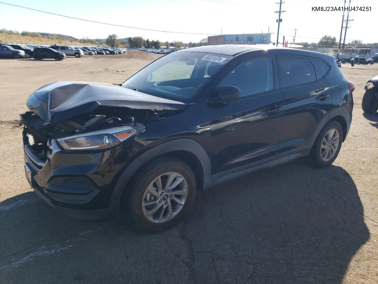 2017 Hyundai Tucson Se VIN: KM8J23A41HU474251 Lot: 80321574