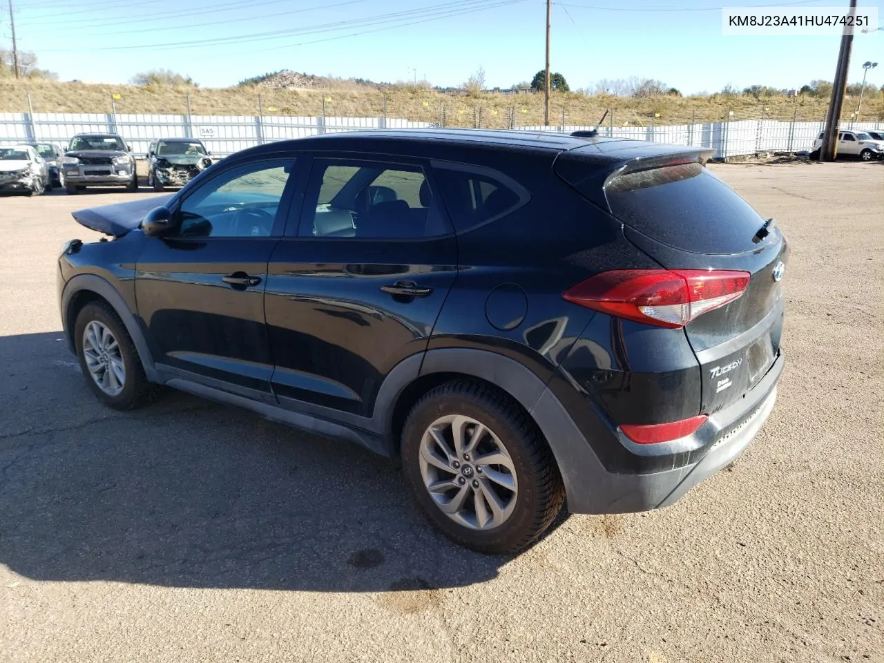 2017 Hyundai Tucson Se VIN: KM8J23A41HU474251 Lot: 80321574