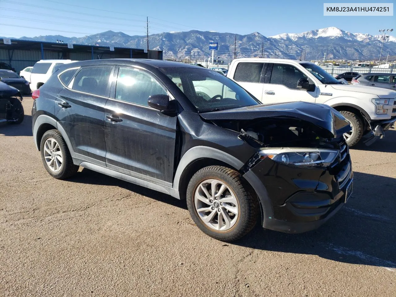 2017 Hyundai Tucson Se VIN: KM8J23A41HU474251 Lot: 80321574