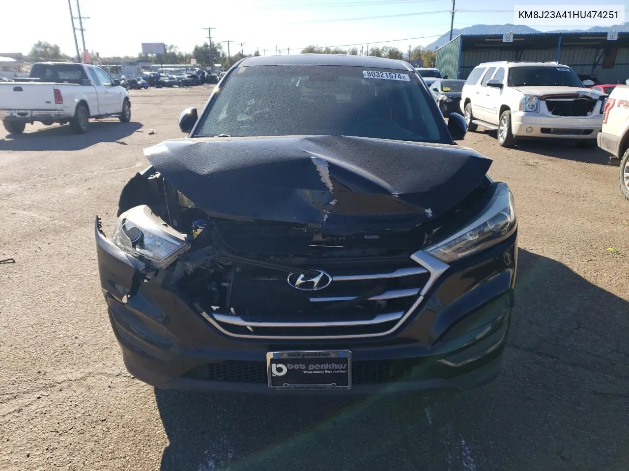 2017 Hyundai Tucson Se VIN: KM8J23A41HU474251 Lot: 80321574