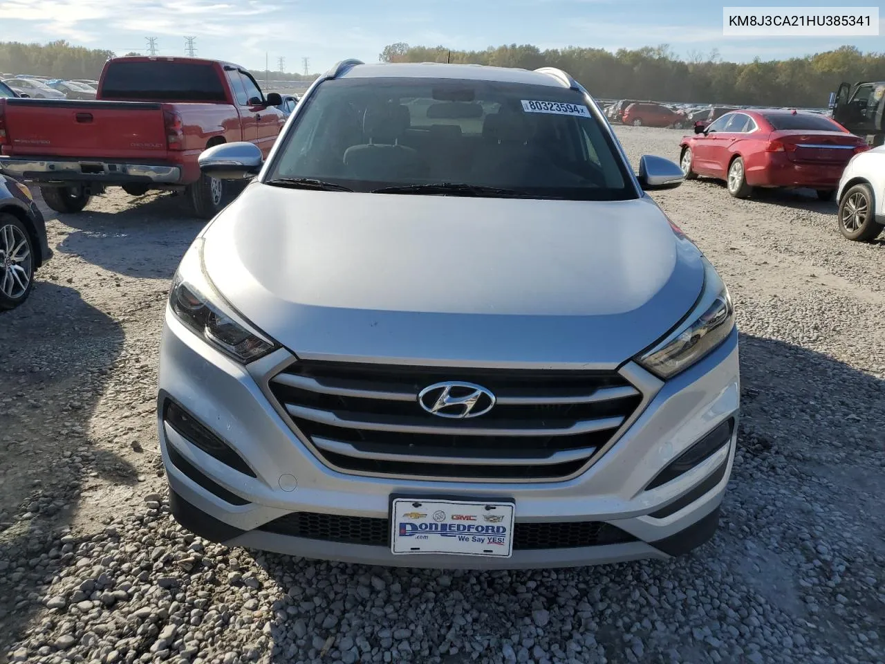 2017 Hyundai Tucson Limited VIN: KM8J3CA21HU385341 Lot: 80323594