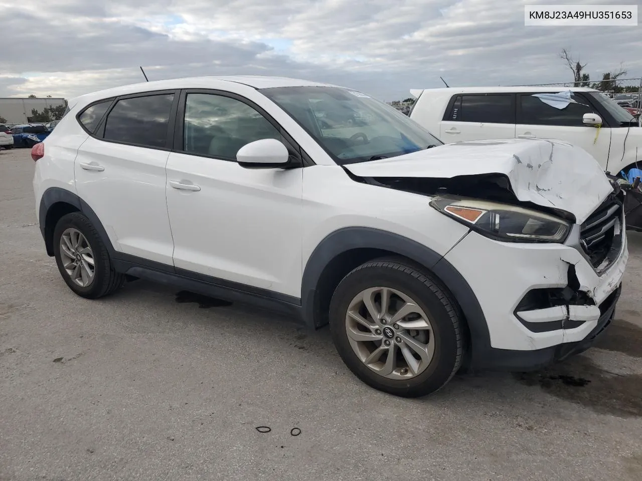 2017 Hyundai Tucson Se VIN: KM8J23A49HU351653 Lot: 81390574