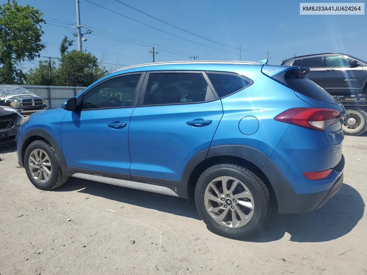 2018 Hyundai Tucson Sel VIN: KM8J33A41JU624264 Lot: 49404104