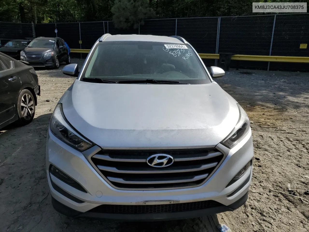 2018 Hyundai Tucson Sel VIN: KM8J3CA43JU708375 Lot: 52378964