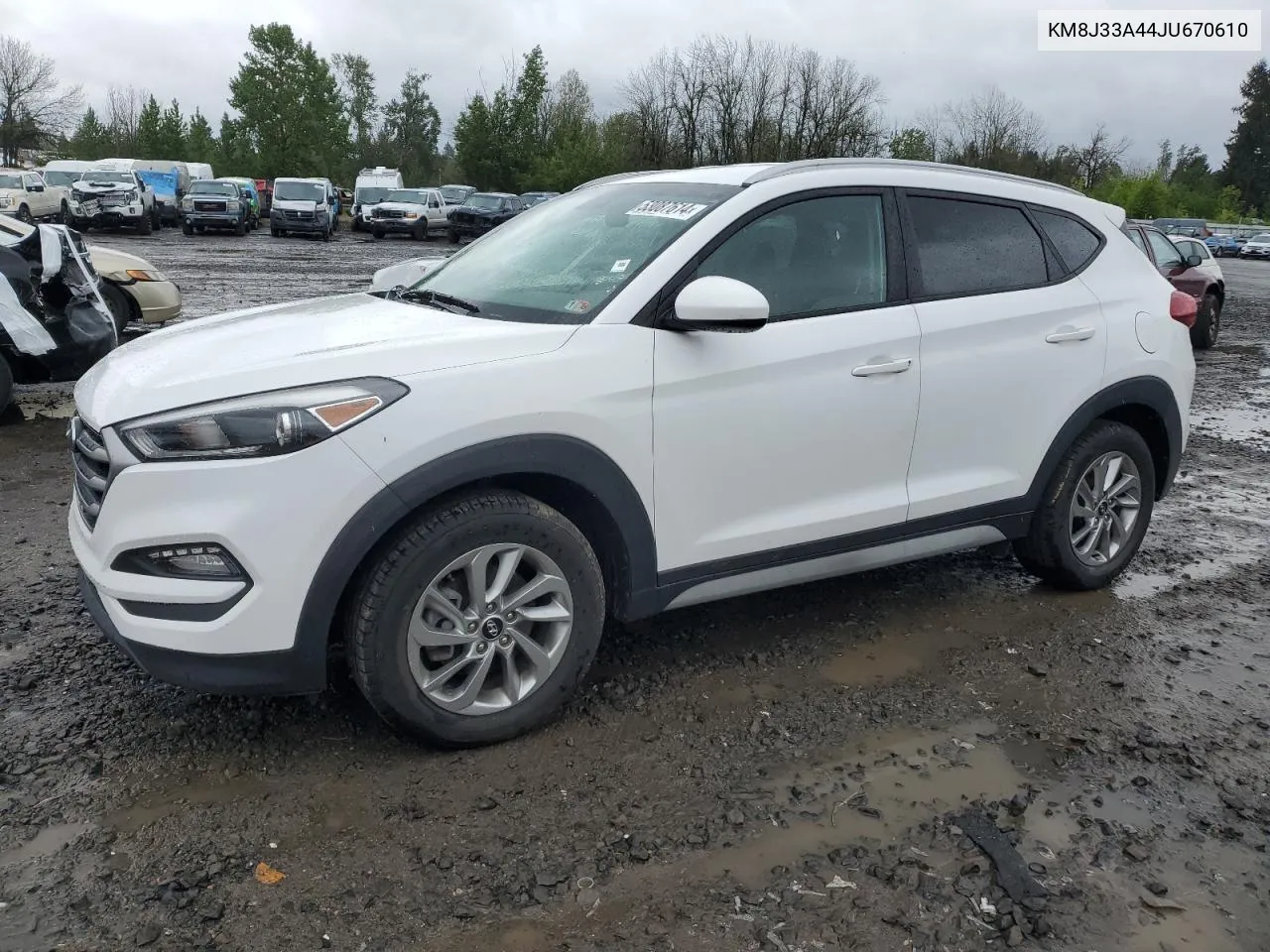 2018 Hyundai Tucson Sel VIN: KM8J33A44JU670610 Lot: 53087614