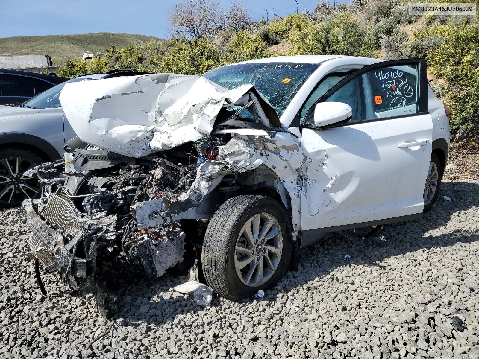 2018 Hyundai Tucson Se VIN: KM8J23A46JU706039 Lot: 53159474