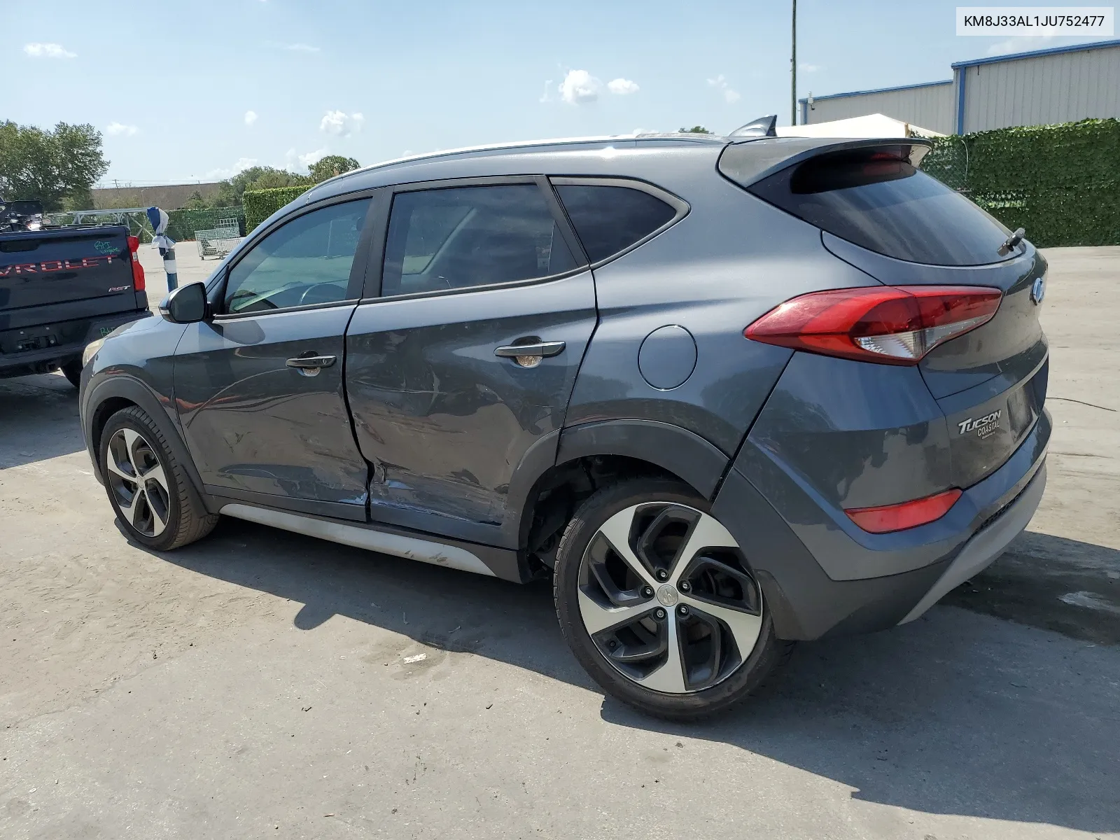 2018 Hyundai Tucson Sport VIN: KM8J33AL1JU752477 Lot: 58027004