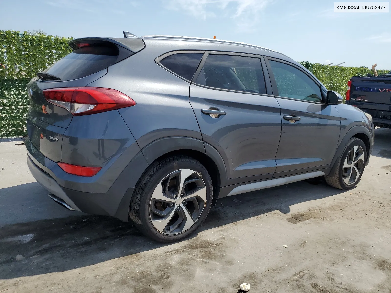 2018 Hyundai Tucson Sport VIN: KM8J33AL1JU752477 Lot: 58027004