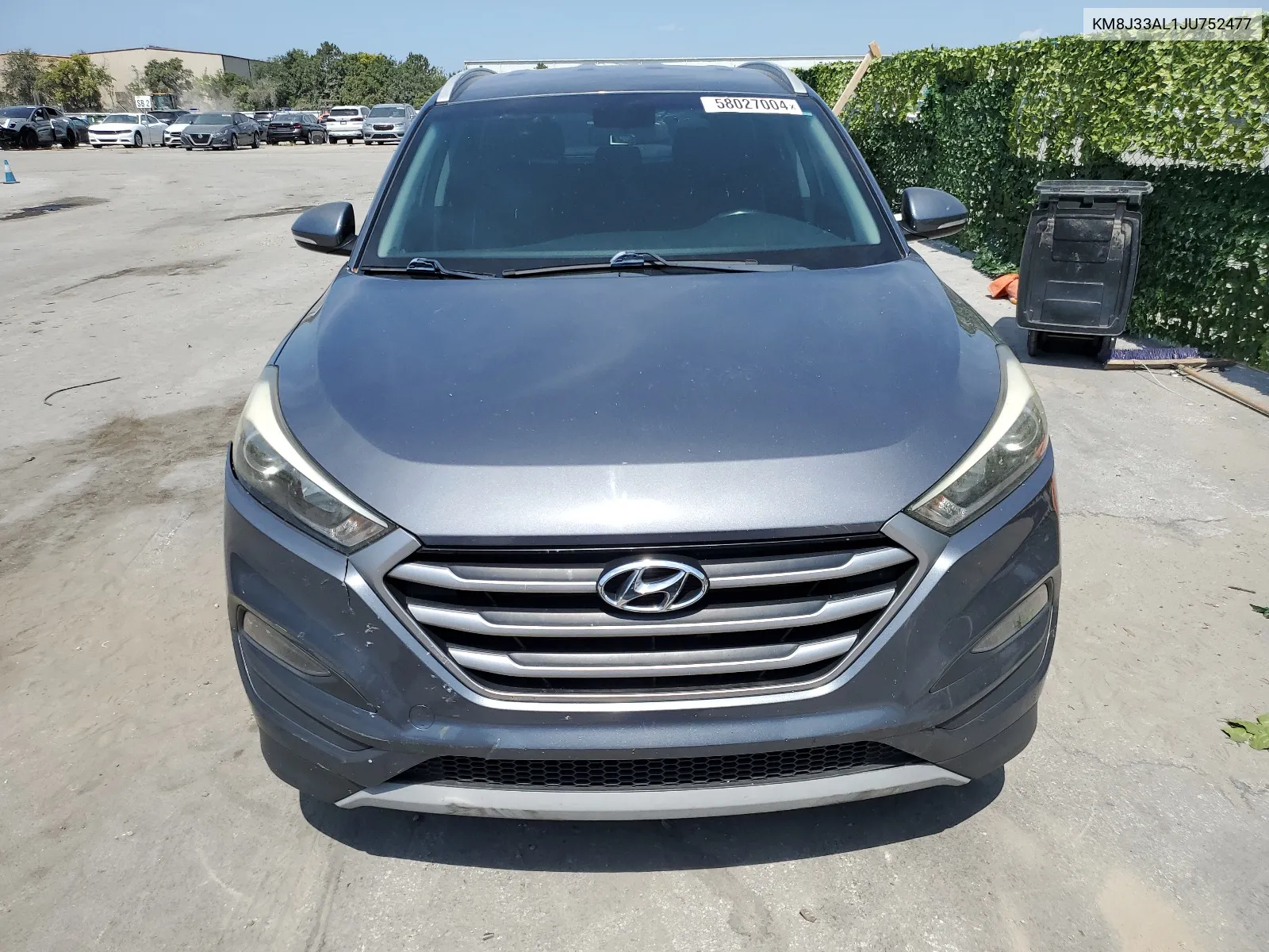 2018 Hyundai Tucson Sport VIN: KM8J33AL1JU752477 Lot: 58027004