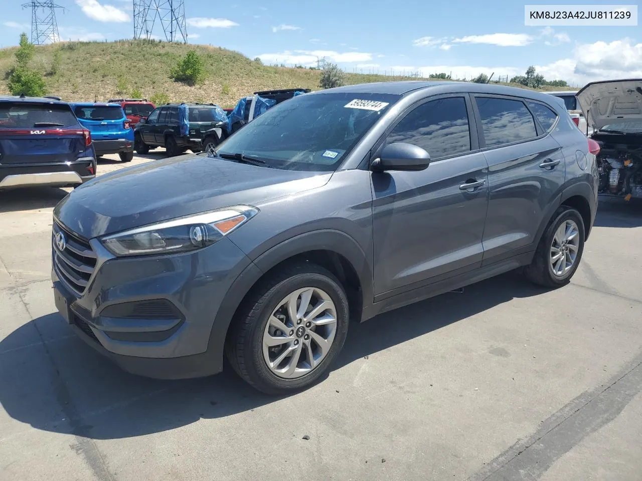 2018 Hyundai Tucson Se VIN: KM8J23A42JU811239 Lot: 59593744