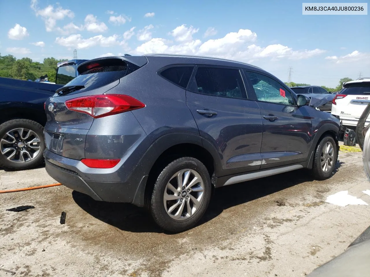 2018 Hyundai Tucson Sel VIN: KM8J3CA40JU800236 Lot: 60523434