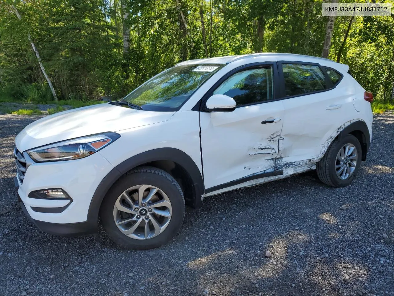 2018 Hyundai Tucson Sel VIN: KM8J33A47JU831712 Lot: 61211674