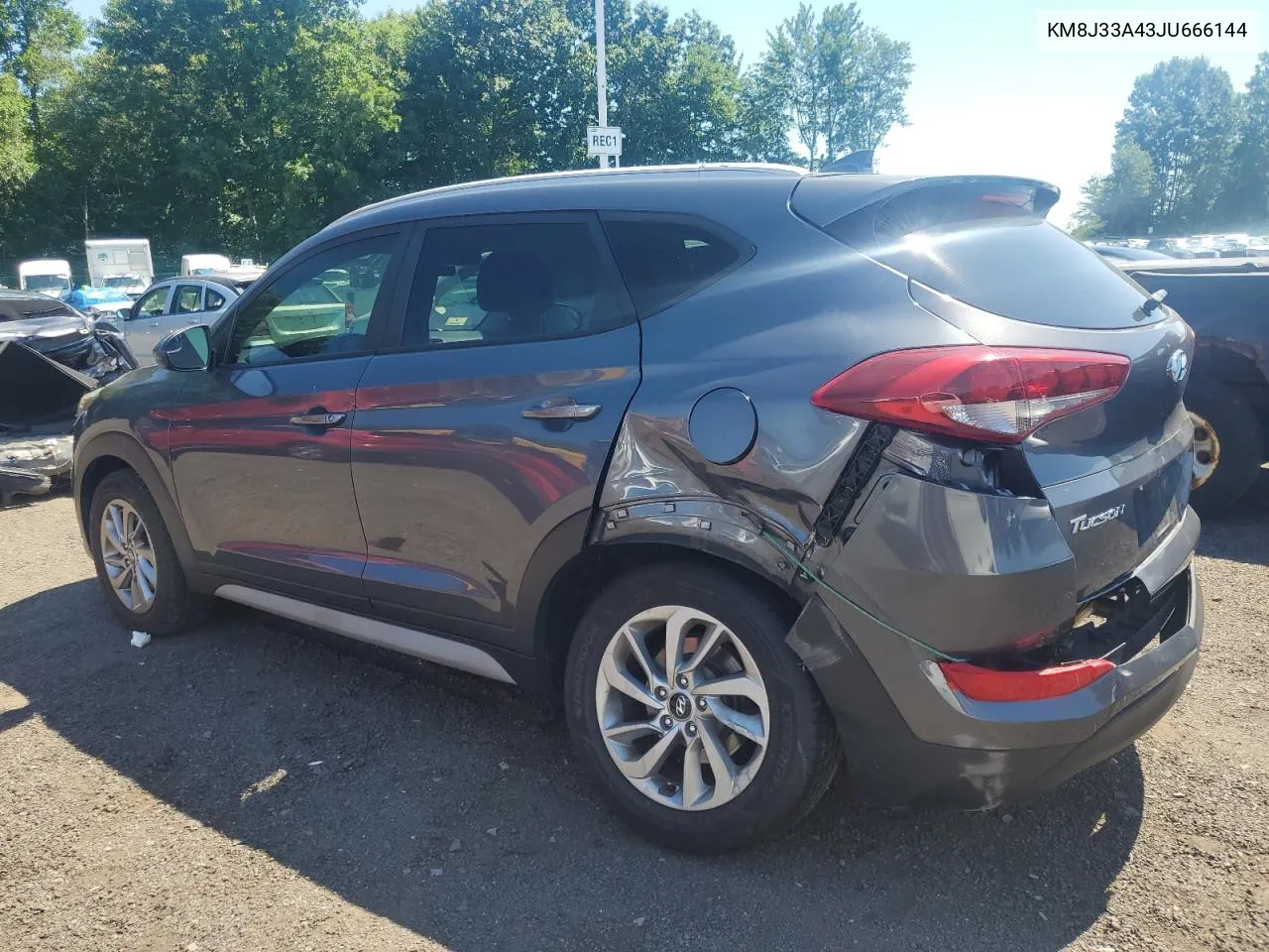 2018 Hyundai Tucson Sel VIN: KM8J33A43JU666144 Lot: 61606934