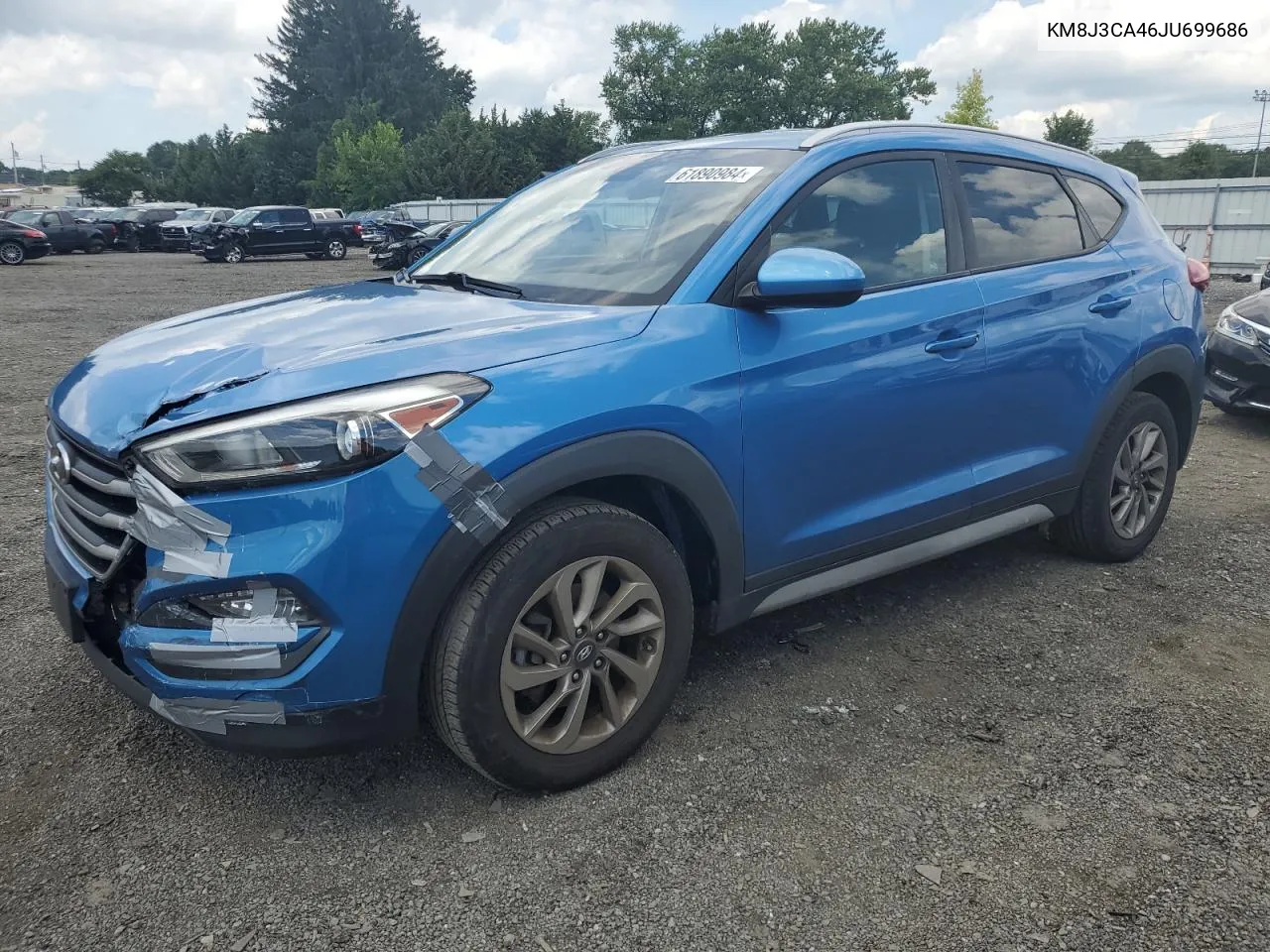 2018 Hyundai Tucson Sel VIN: KM8J3CA46JU699686 Lot: 61890984