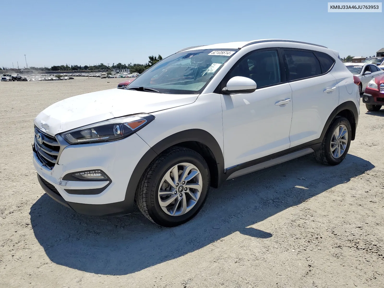 2018 Hyundai Tucson Sel VIN: KM8J33A46JU763953 Lot: 62105614