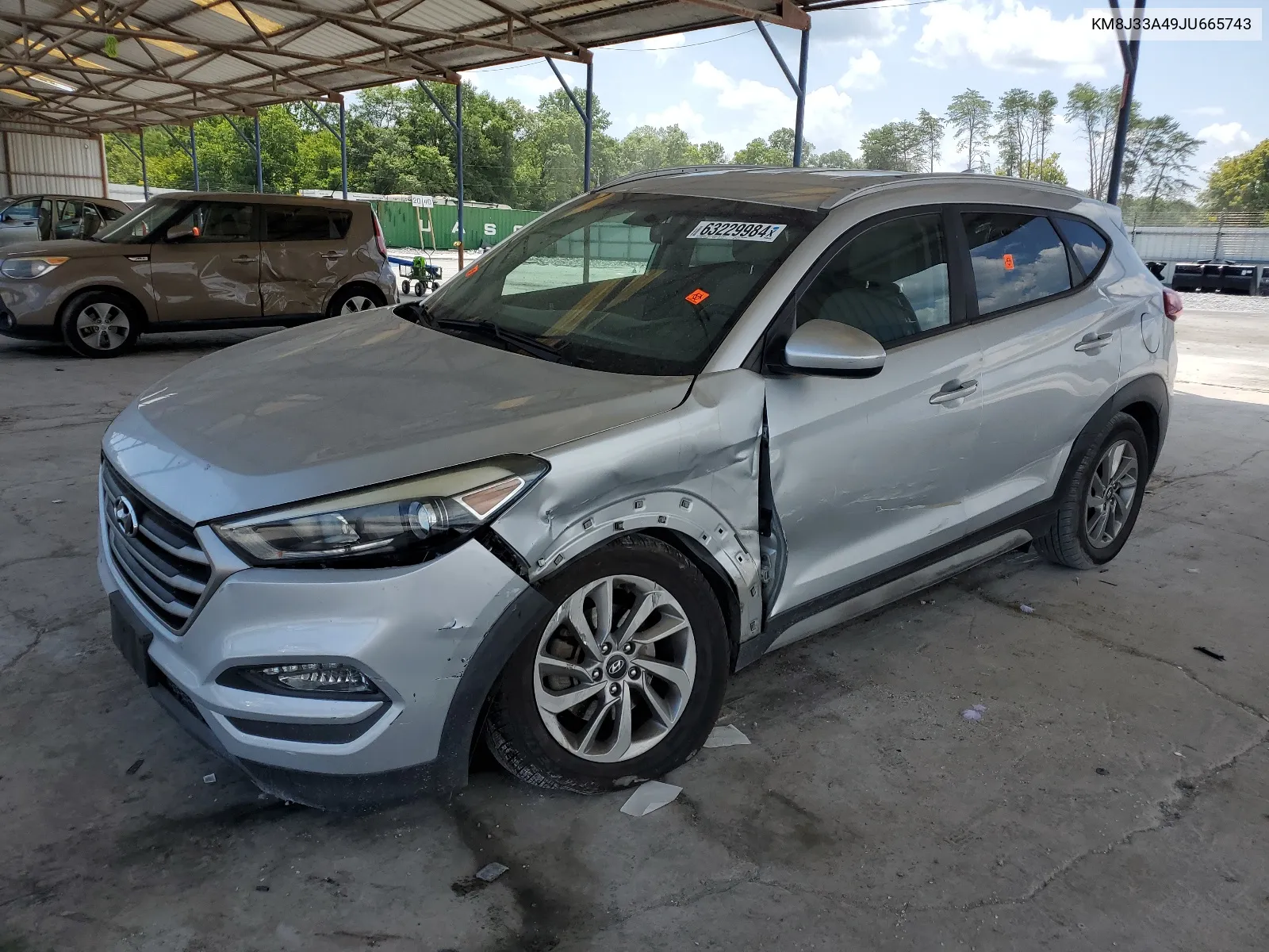 2018 Hyundai Tucson Sel VIN: KM8J33A49JU665743 Lot: 63229984