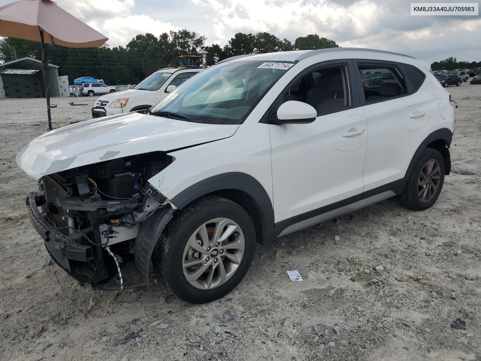 2018 Hyundai Tucson Sel VIN: KM8J33A40JU705983 Lot: 64571714