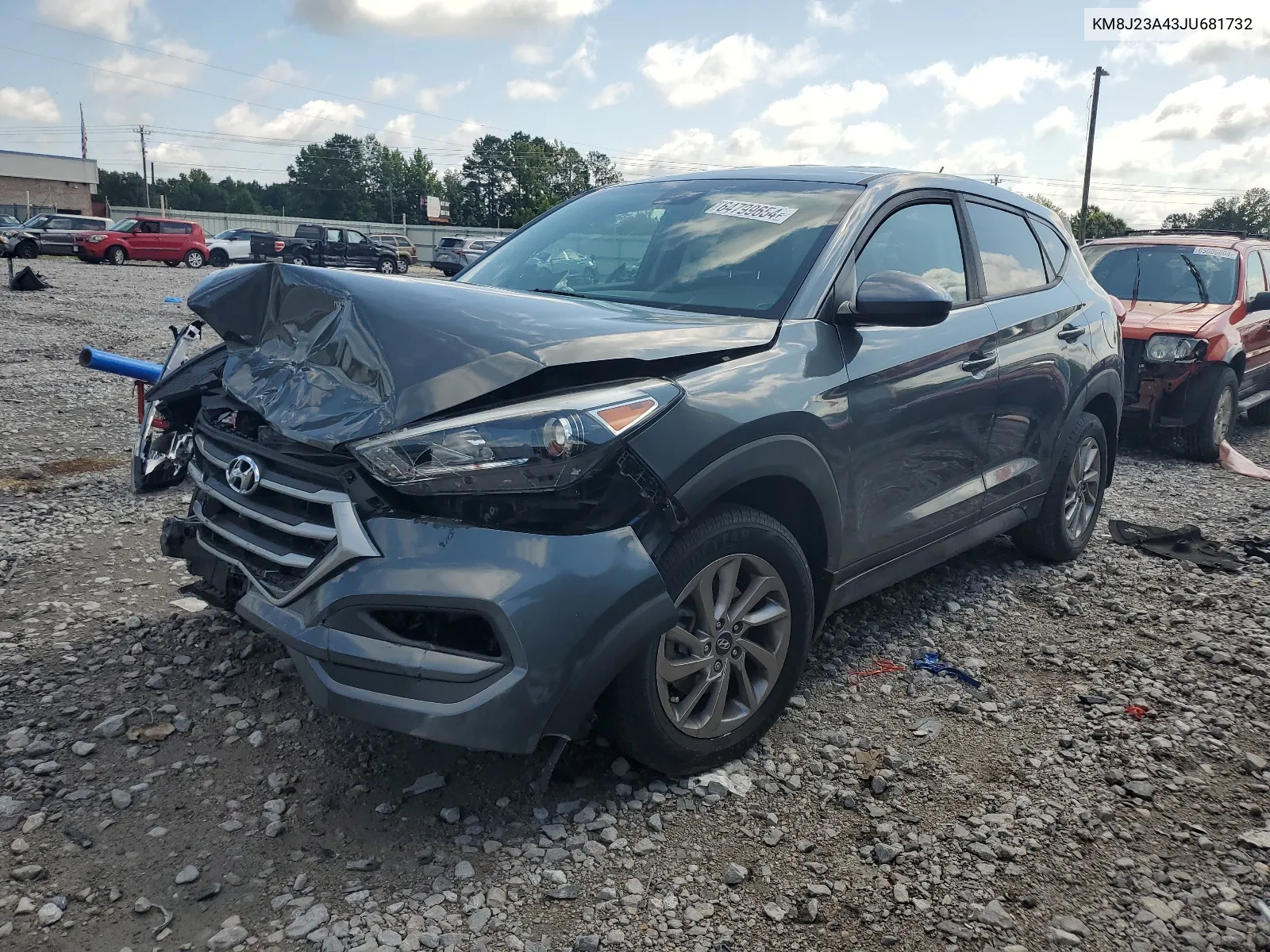 2018 Hyundai Tucson Se VIN: KM8J23A43JU681732 Lot: 64799654