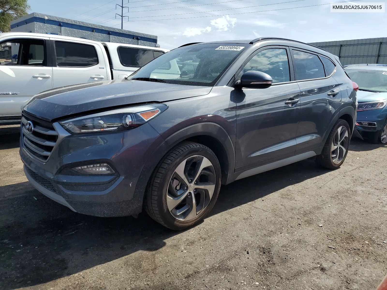 2018 Hyundai Tucson Value VIN: KM8J3CA25JU670615 Lot: 65239894