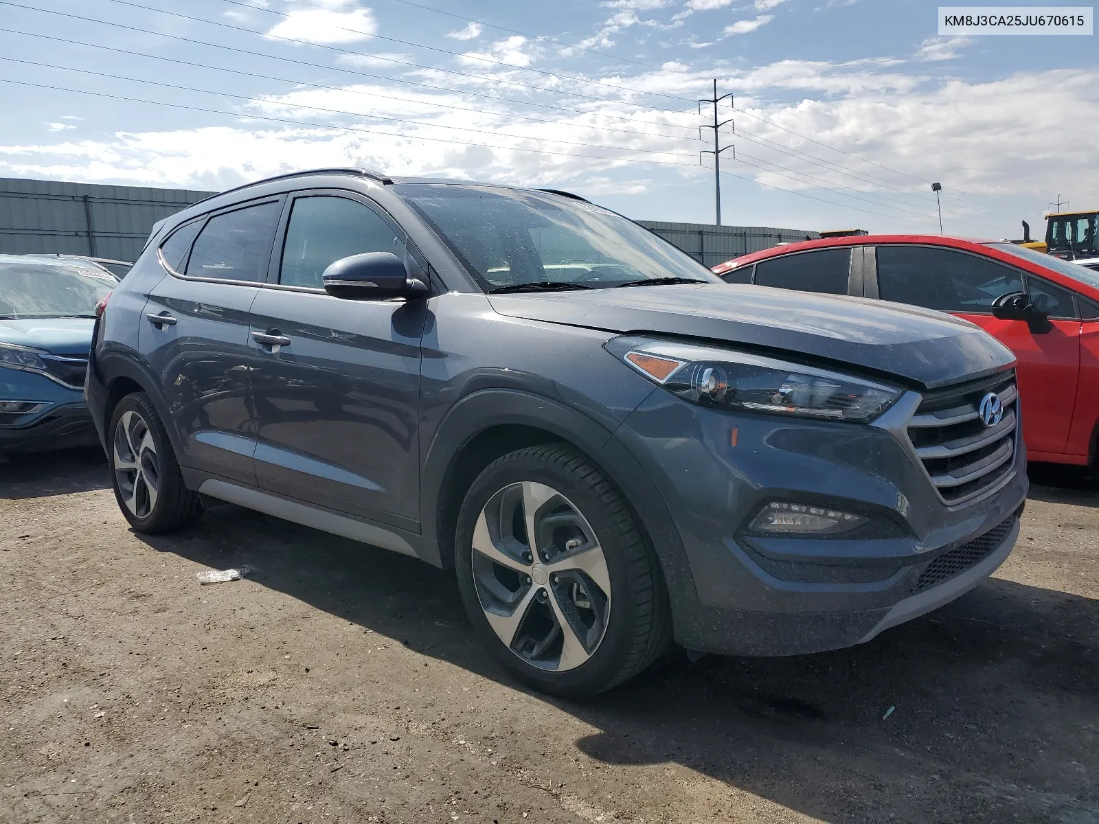 2018 Hyundai Tucson Value VIN: KM8J3CA25JU670615 Lot: 65239894