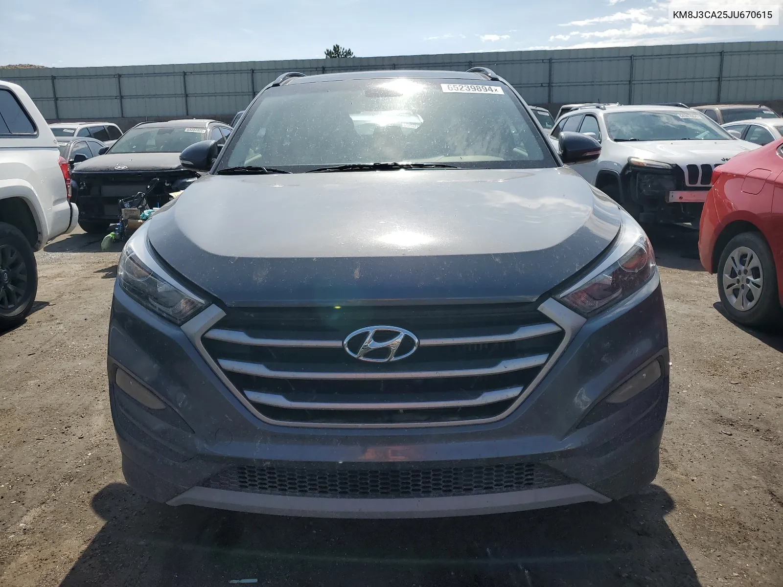 2018 Hyundai Tucson Value VIN: KM8J3CA25JU670615 Lot: 65239894