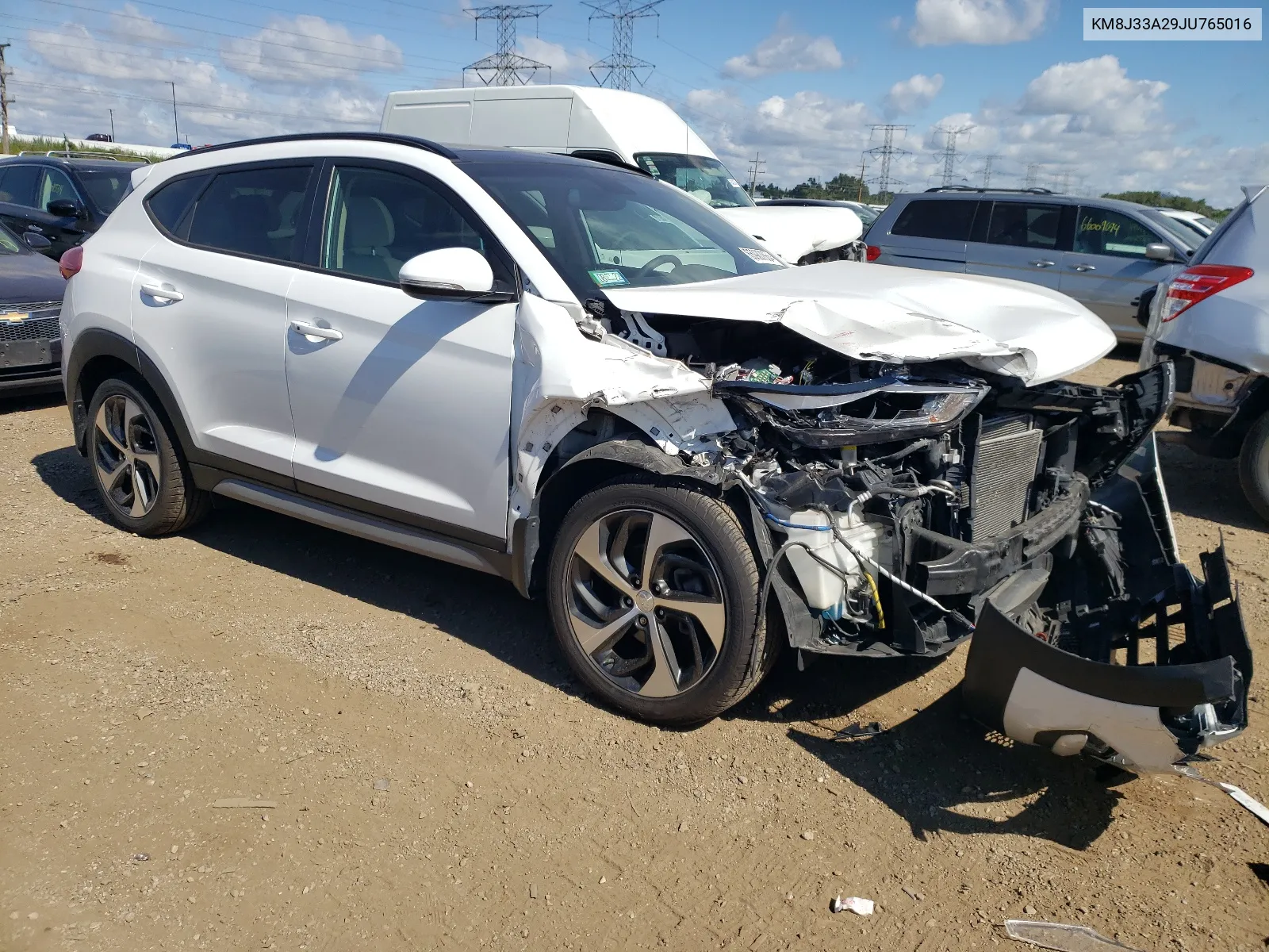 2018 Hyundai Tucson Value VIN: KM8J33A29JU765016 Lot: 65987864