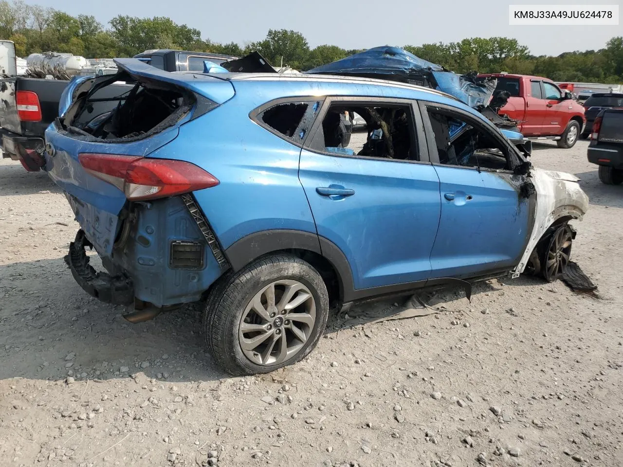 2018 Hyundai Tucson Sel VIN: KM8J33A49JU624478 Lot: 70996794