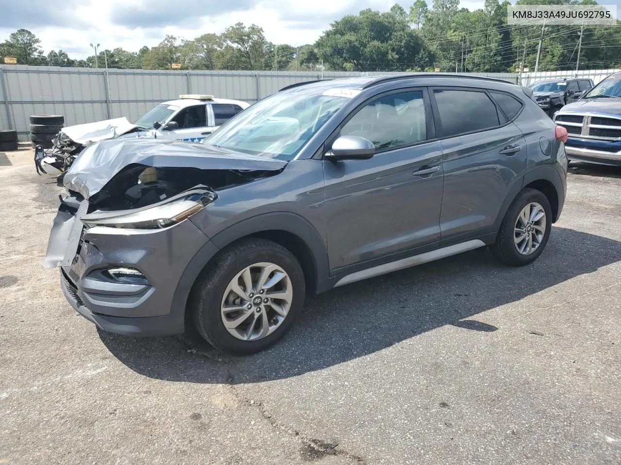 2018 Hyundai Tucson Sel VIN: KM8J33A49JU692795 Lot: 71264454