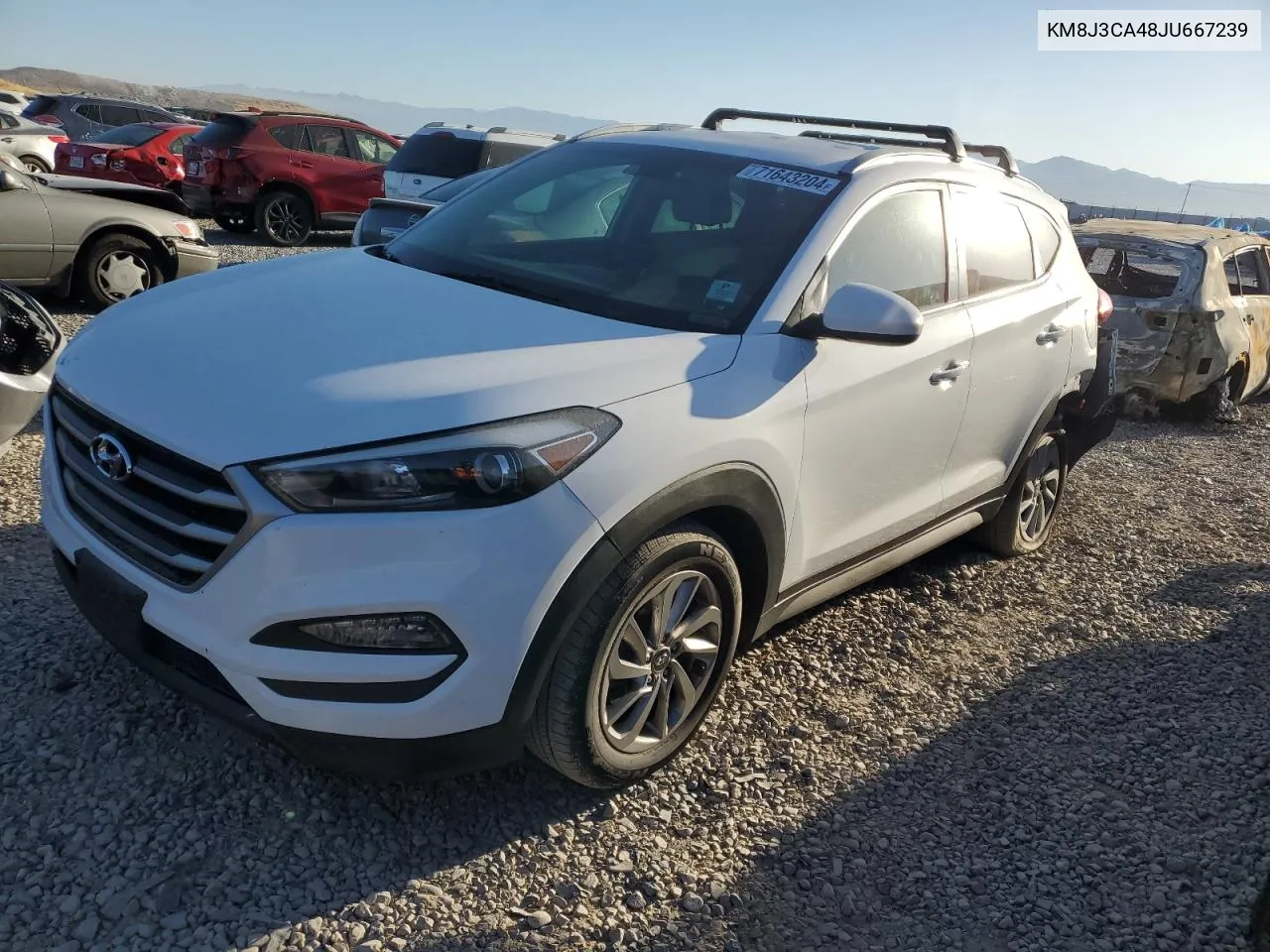 2018 Hyundai Tucson Sel VIN: KM8J3CA48JU667239 Lot: 71643204