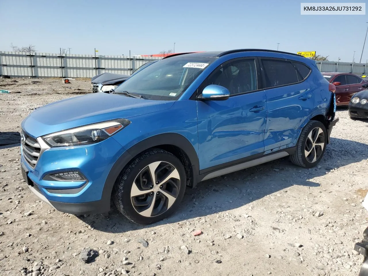 2018 Hyundai Tucson Value VIN: KM8J33A26JU731292 Lot: 72372444