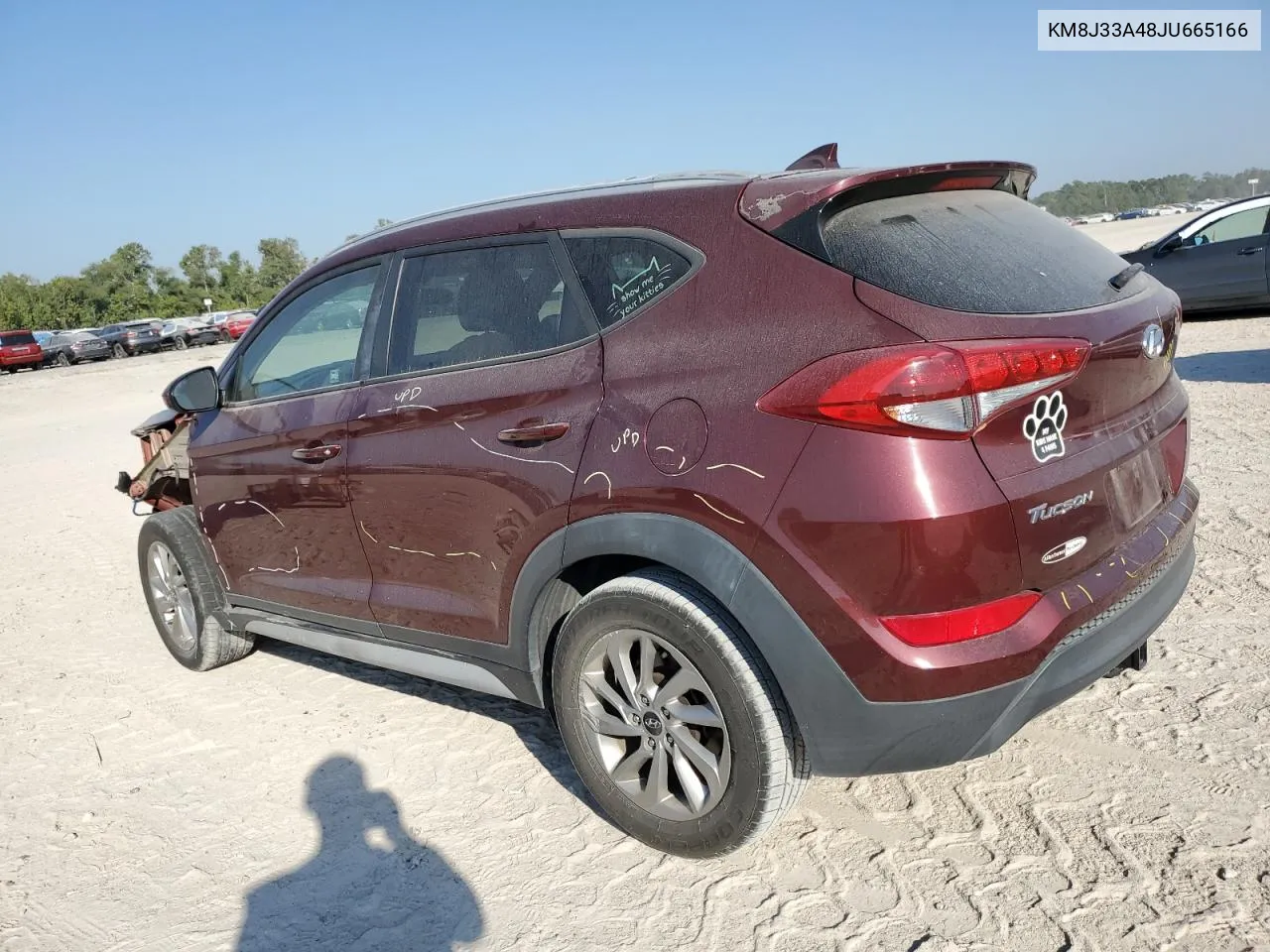 2018 Hyundai Tucson Sel VIN: KM8J33A48JU665166 Lot: 72748654