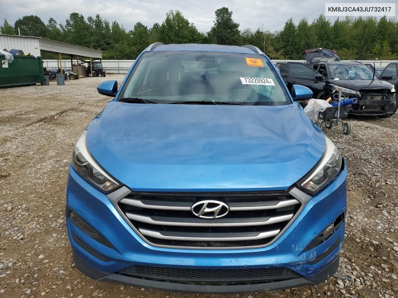 2018 Hyundai Tucson Sel VIN: KM8J3CA43JU732417 Lot: 73220924