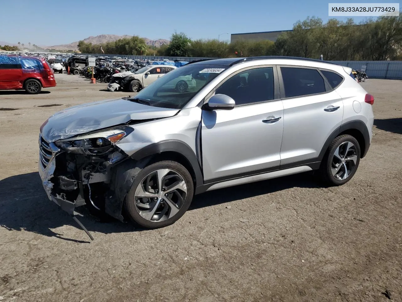 2018 Hyundai Tucson Value VIN: KM8J33A28JU773429 Lot: 73245034