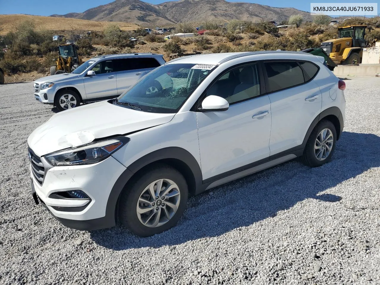 2018 Hyundai Tucson Sel VIN: KM8J3CA40JU671933 Lot: 73333334