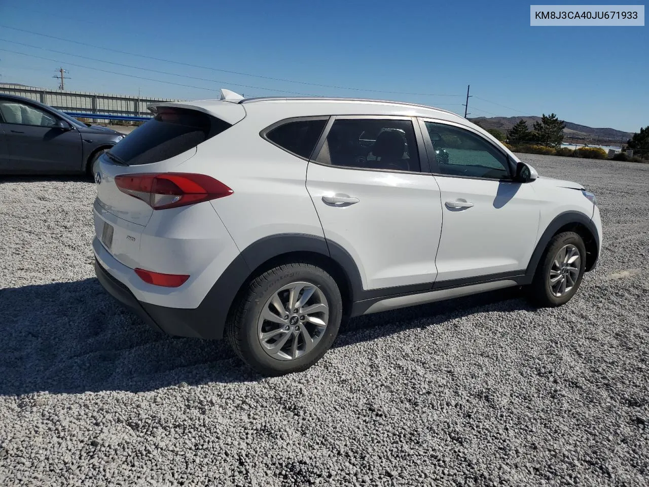 2018 Hyundai Tucson Sel VIN: KM8J3CA40JU671933 Lot: 73333334