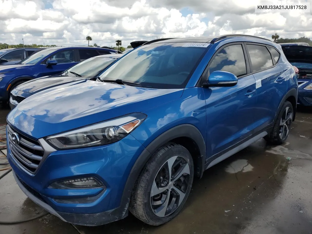 2018 Hyundai Tucson Value VIN: KM8J33A21JU817528 Lot: 73801694