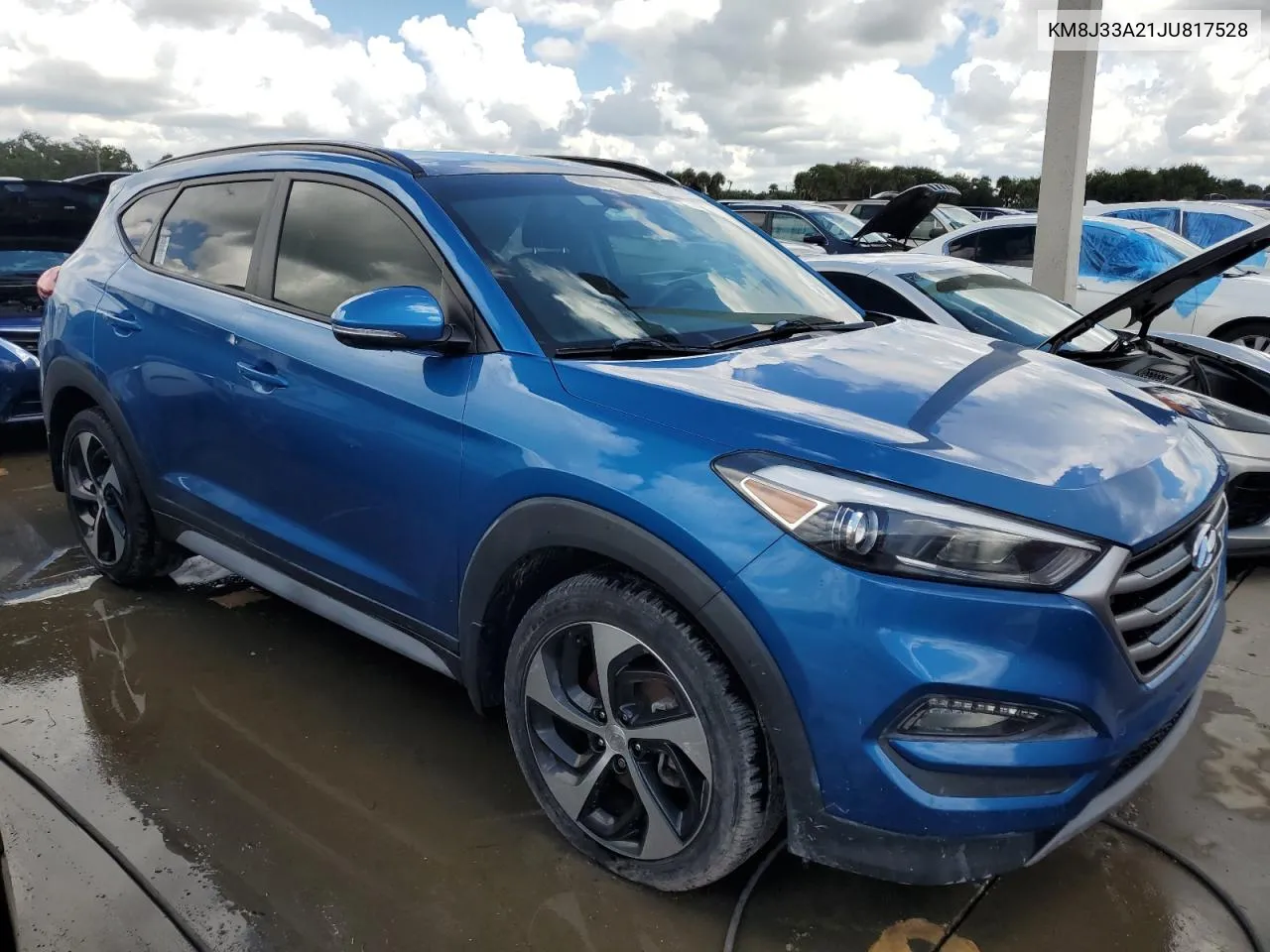 2018 Hyundai Tucson Value VIN: KM8J33A21JU817528 Lot: 73801694