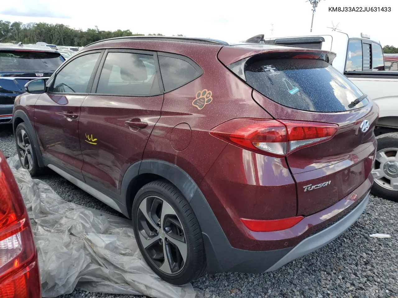 2018 Hyundai Tucson Value VIN: KM8J33A22JU631433 Lot: 73916454