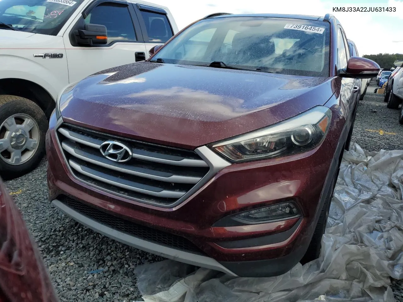 2018 Hyundai Tucson Value VIN: KM8J33A22JU631433 Lot: 73916454