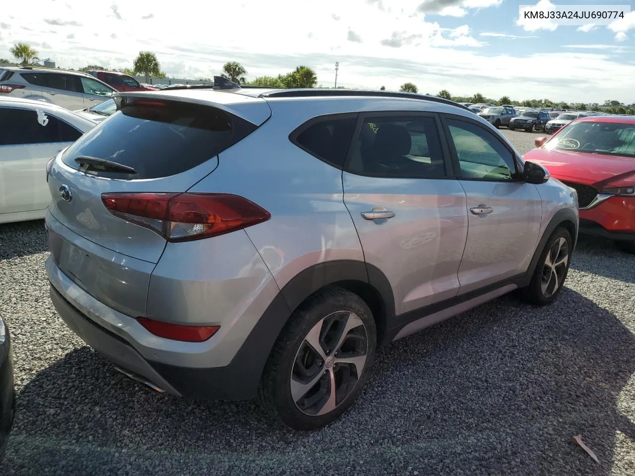 2018 Hyundai Tucson Value VIN: KM8J33A24JU690774 Lot: 73988984