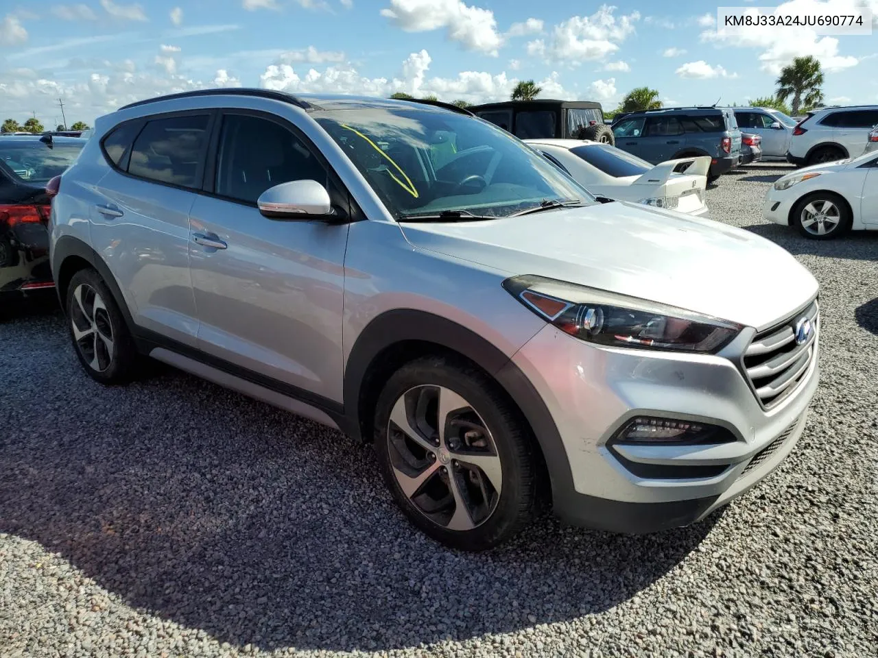 2018 Hyundai Tucson Value VIN: KM8J33A24JU690774 Lot: 73988984