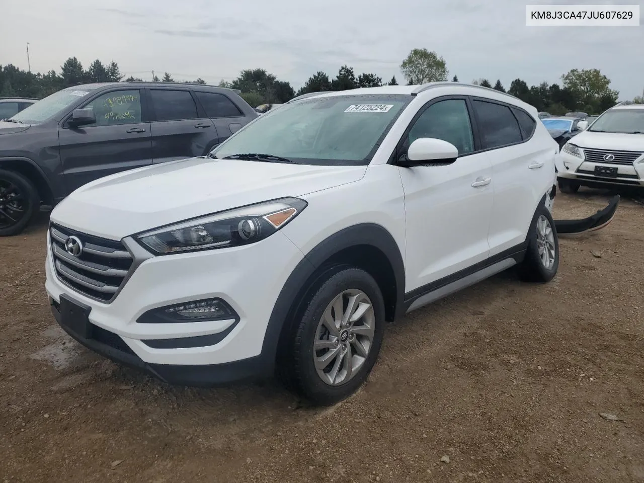 2018 Hyundai Tucson Sel VIN: KM8J3CA47JU607629 Lot: 74125224