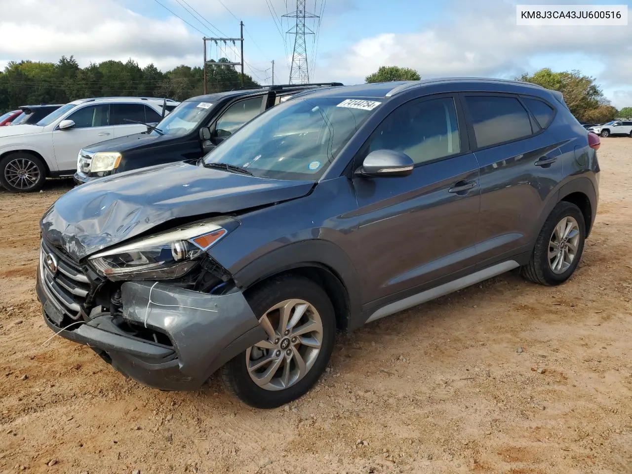 2018 Hyundai Tucson Sel VIN: KM8J3CA43JU600516 Lot: 74144754