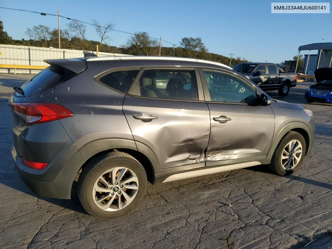 2018 Hyundai Tucson Sel VIN: KM8J33A48JU600141 Lot: 74805354