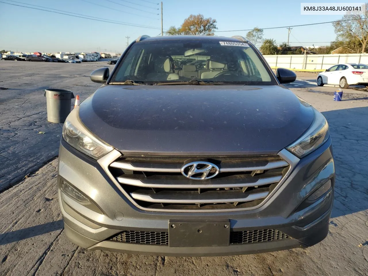 2018 Hyundai Tucson Sel VIN: KM8J33A48JU600141 Lot: 74805354